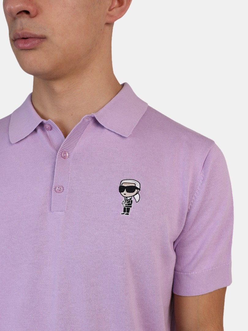 Polo de malha Karl Lagerfeld