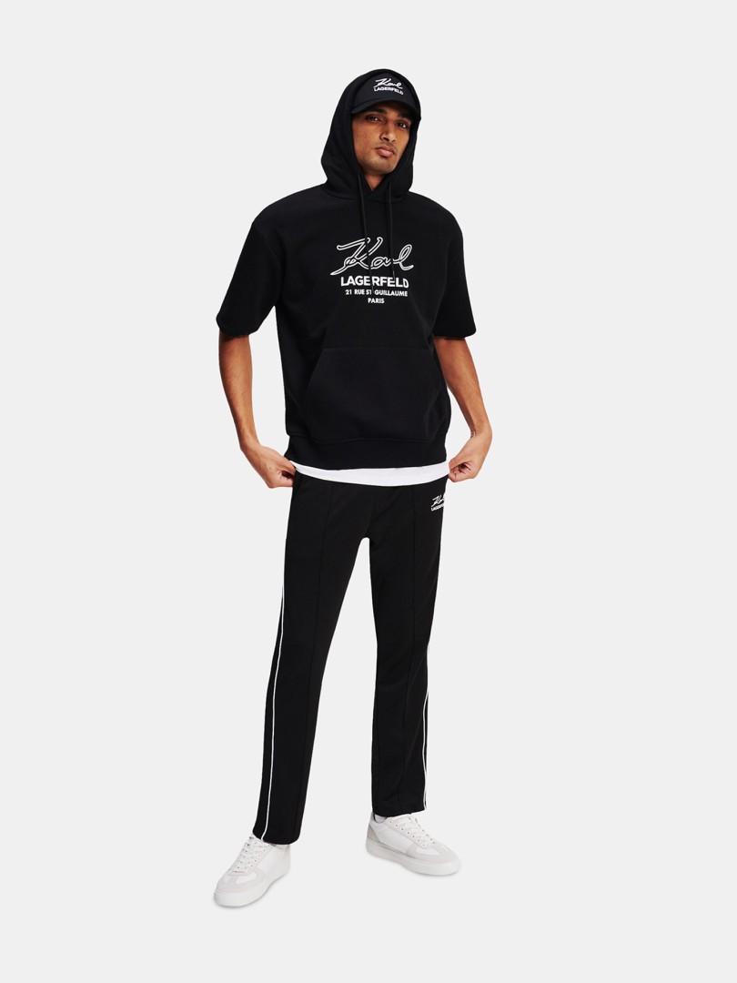 Hoodie de manga curta Karl Lagerfeld