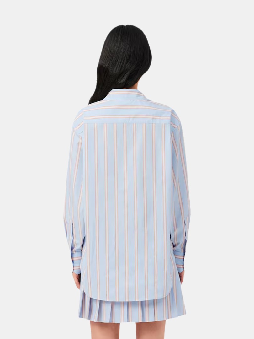 Camisa em Popelina de Algod�o Oversized