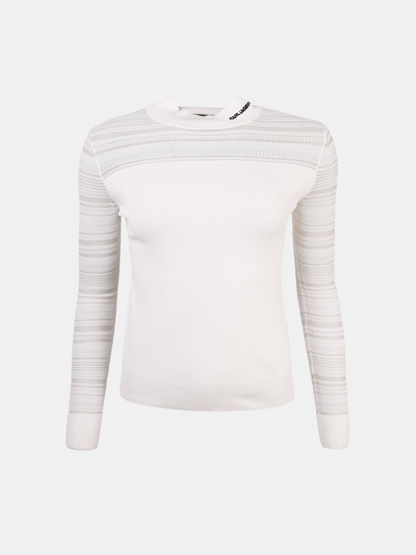 Blusa de gola alta Karl Lagerfeld