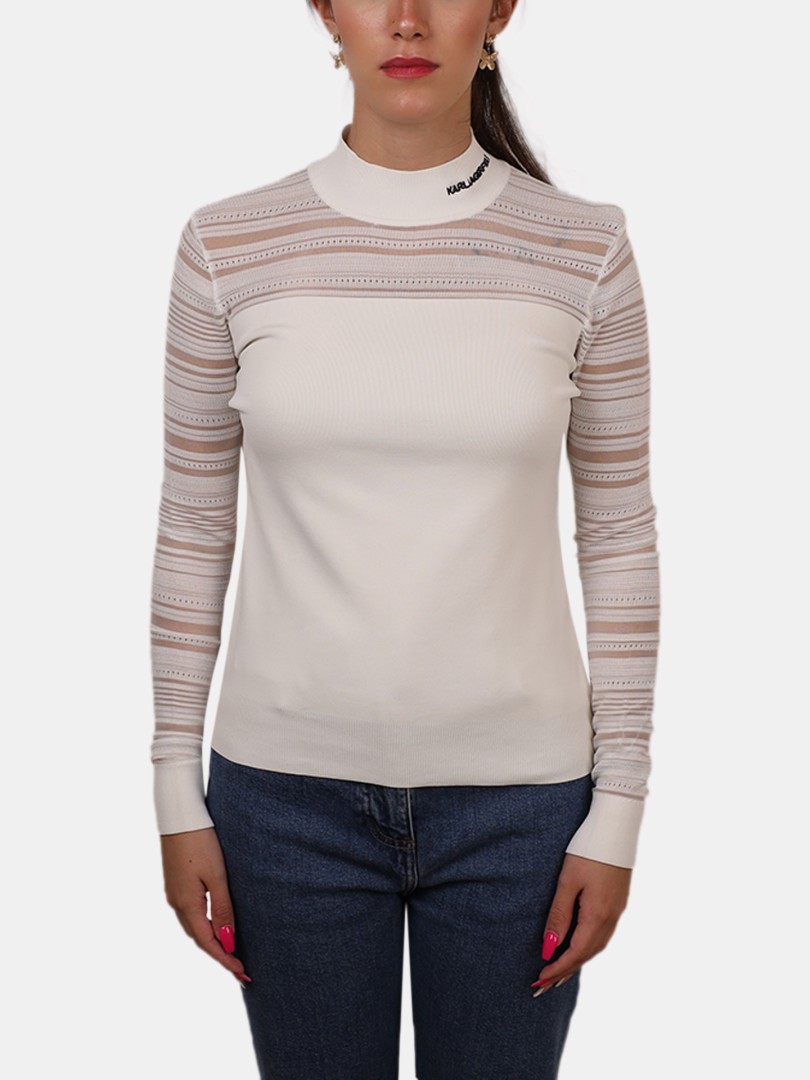 Blusa de gola alta Karl Lagerfeld