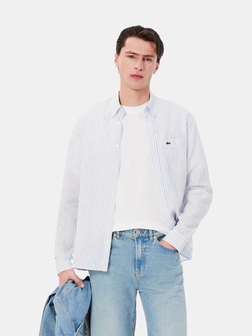 Camisa de Linho Lacoste